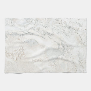Paño De Cocina Piedra de mármol brillante Carrara Beige Marfil Gr