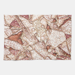 Paño De Cocina Piedra dura en crema marrón claro