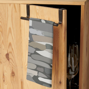Paño De Cocina Piedra Gris Roca