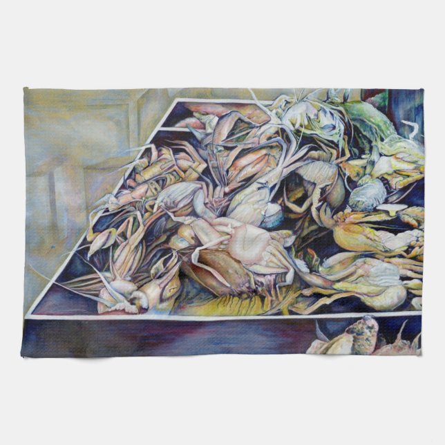 Paño De Cocina Piense fuera de la caja (Horizontal)