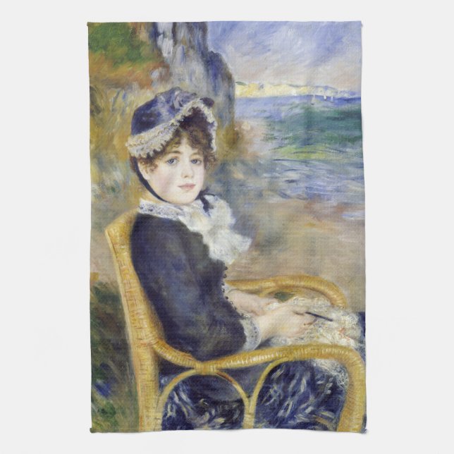 Paño De Cocina Pierre-Auguste Renoir - A orillas del mar (Vertical)