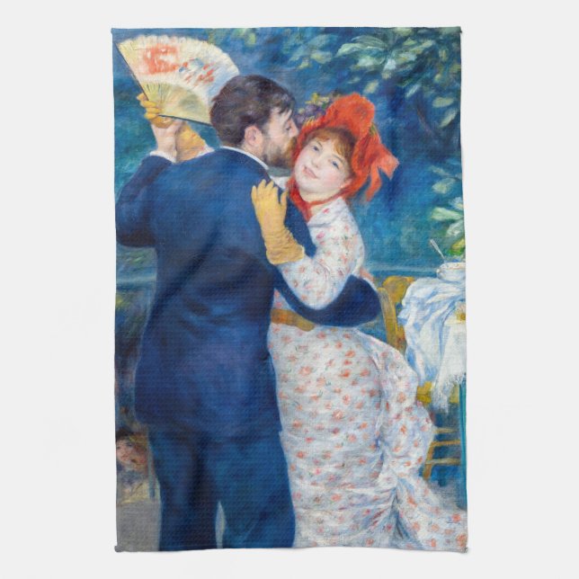 Paño De Cocina Pierre-Auguste Renoir - Baile rural (Vertical)