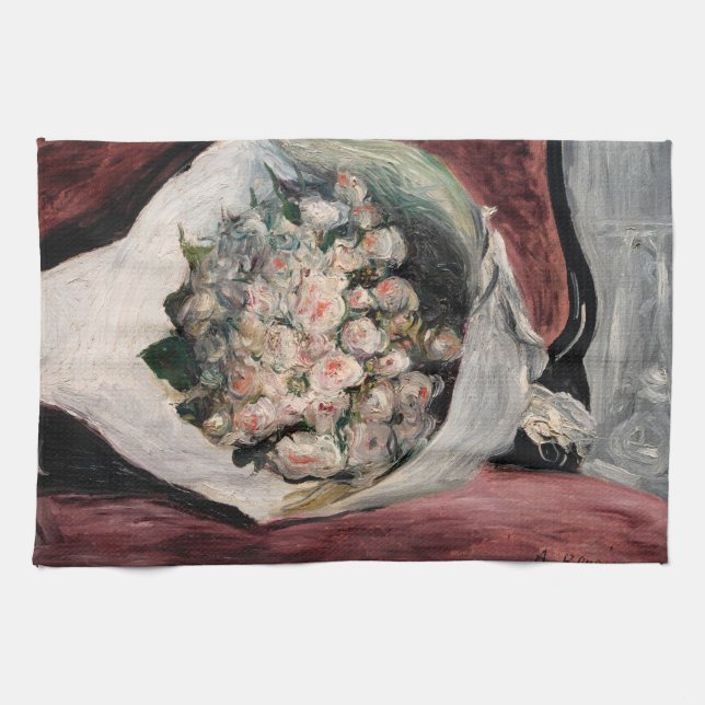 Paño De Cocina Pierre-Auguste Renoir - Bouquet en una caja (Horizontal)