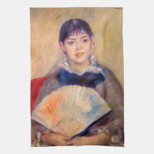 Paño De Cocina Pierre-Auguste Renoir - Chica con ventilador