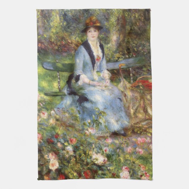 Paño De Cocina Pierre-Auguste Renoir - Dans les Rosas (Vertical)