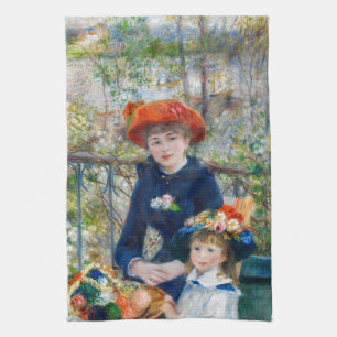 Paño De Cocina Pierre-Auguste Renoir - Dos hermanas en la terraza