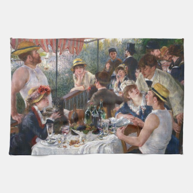 Paño De Cocina Pierre-Auguste Renoir - Luncheon del Fiesta de Boa (Horizontal)