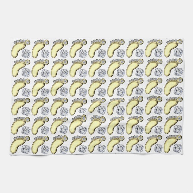 Paño De Cocina Pies de bebé (Horizontal)