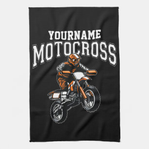 Paño De Cocina Piloto de Motocross Personalizado de Bicicleta de 