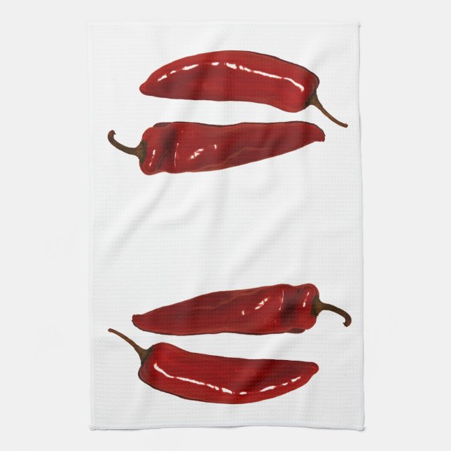 Paño De Cocina pimientas rojas (Vertical)