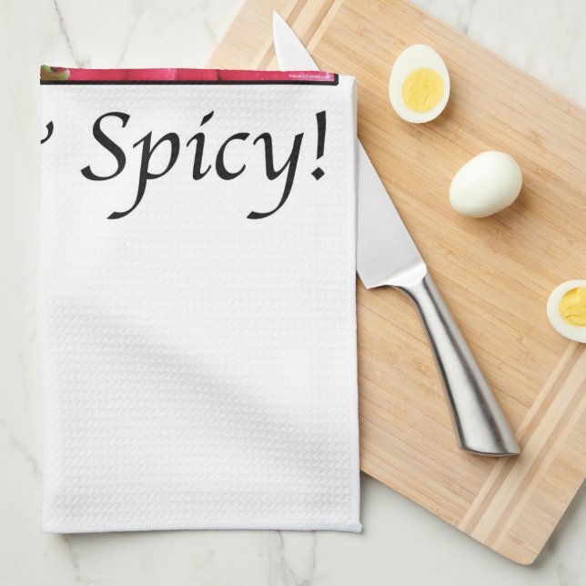 Paño De Cocina Pimientos rojos picantes y picantes (Doblado Cuarto)