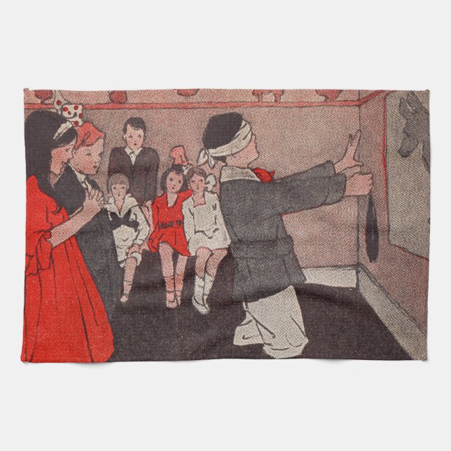 Paño De Cocina Pin the tail Donkey (Horizontal)