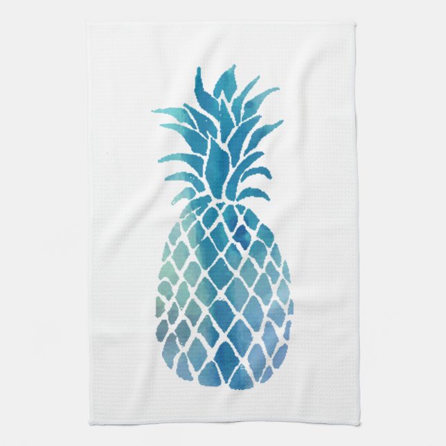 Paño De Cocina piña azul (Vertical)