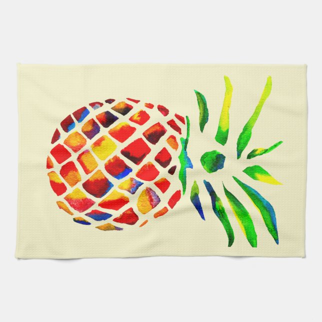 Paño De Cocina Piña divertida (Horizontal)