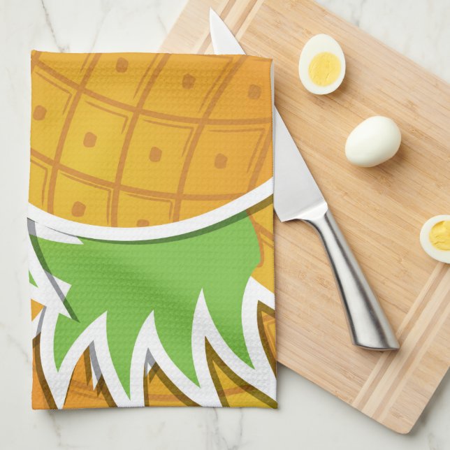 Paño De Cocina Piña divertida (Doblado Cuarto)