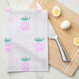 Paño De Cocina Piñas rosadas de granja