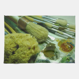 Paño De Cocina Pinceles y pintura