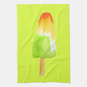 Paño De Cocina Pine Lime popsicle pop art linda comida