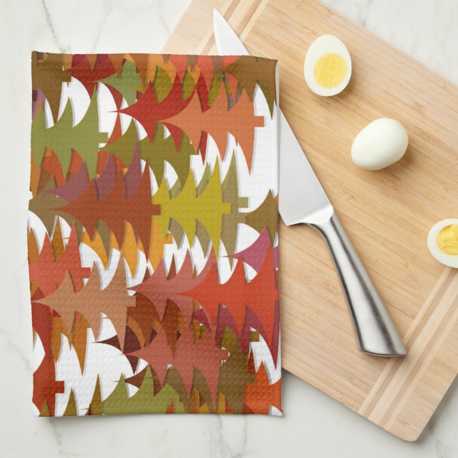 Paño De Cocina Pine Trees (Doblado Cuarto)