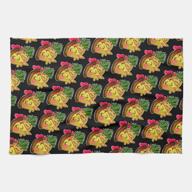 Paño De Cocina Pineapple Pizza Love (Horizontal)