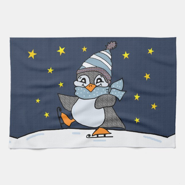 Paño De Cocina Pingüino (Horizontal)