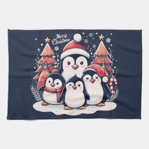 Paño De Cocina Pingüino de navidades por Rp