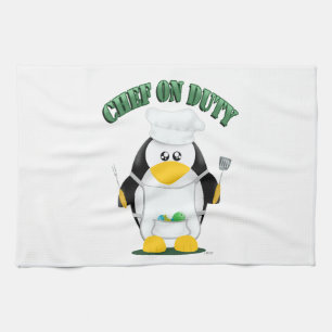 Paño De Cocina Pingüino de servicio del cocinero