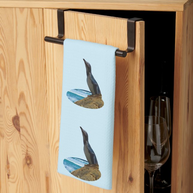 Paño De Cocina Pingüino guapo, (Pliegue de tercios)