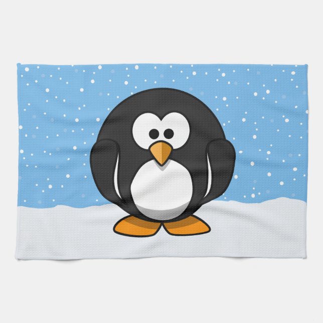 Paño De Cocina Pingüino lindo (Horizontal)
