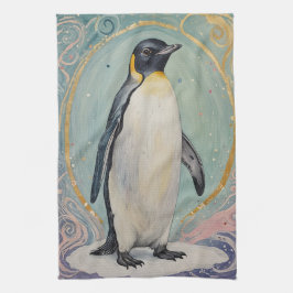 Paño De Cocina Pingüino Magico Pastel