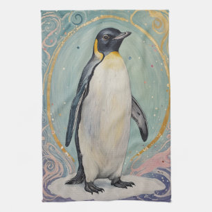 Paño De Cocina Pingüino Magico Pastel