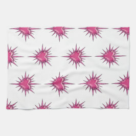 Paño De Cocina Pink Barbed Heart Cybersigilism Hand Towel