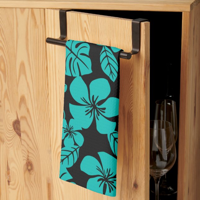 PAÑO DE COCINA PINK BIKINI (NEGRO/VERDE AZULADO) (Pliegue de tercios)