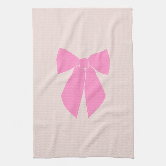 Paño De Cocina Pink Bow (Vertical)
