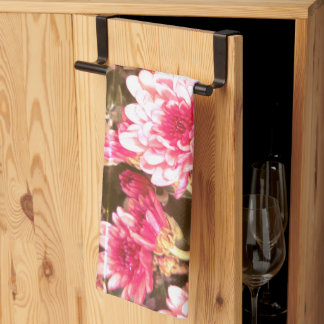 Paño De Cocina Pink Floral Bloom Pattern – Soft Botanical Design