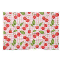 Pink Gingham & Red Cherries Picnic