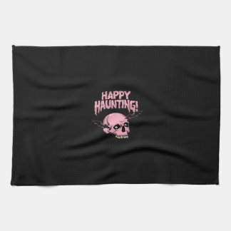 Paño De Cocina Pink Happy Haunting Skull Kitchen Towel