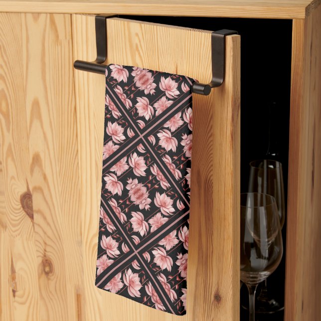 Paño De Cocina Pink Lotus Classic (Pliegue de tercios)