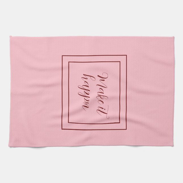 Paño De Cocina Pink Make It Shine (Horizontal)