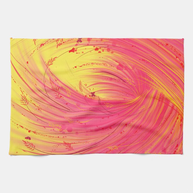 Paño De Cocina Pink Meadow (Horizontal)