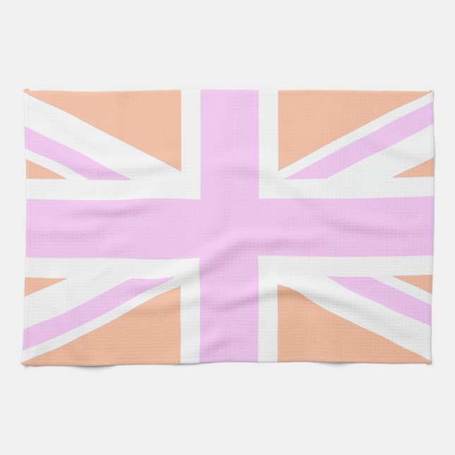 Paño De Cocina Pink & Naranja Bandera del Reino Unido / Union Jac (Horizontal)