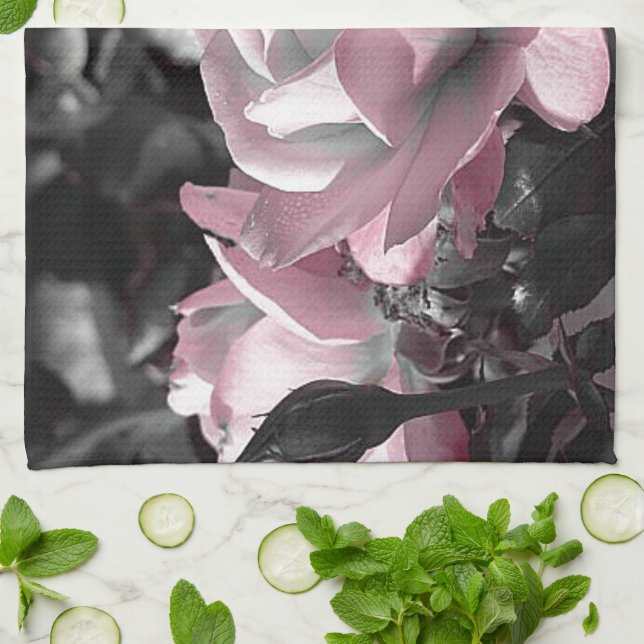 Paño De Cocina Pink Rose Garden (Doblado)