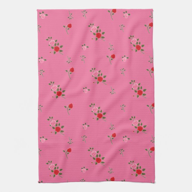 Paño De Cocina Pink roses (Vertical)