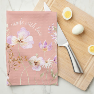 Paño De Cocina Pink Wildflower Farmhouse Apron Large