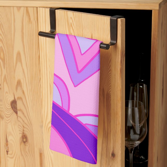 Paño De Cocina Pinks Groovy (Pliegue de tercios)