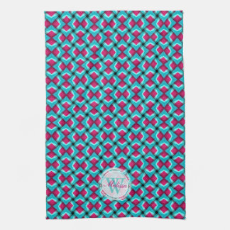 Paño De Cocina Pinky Red & Blue Pattern Kitchen tela de plato