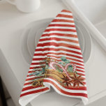 Paño De Cocina Pino de Navidades de canto de color acuático<br><div class="desc">Este diseño se puede personalizar eligiendo la opción Editar diseño. También puede transferir a otros artículos. Póngase en contacto conmigo en colorflowcreations@gmail.com o utilice la opción de chat en la parte superior de la página si desea tener este diseño en otro producto o necesita ayuda con este diseño. Ver más...</div>