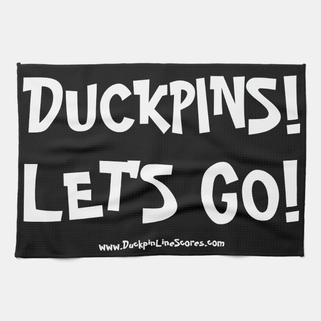 PAÑO DE COCINA ¡PINOS DE PATO!  ¡VAMOS!TOALLA (Horizontal)