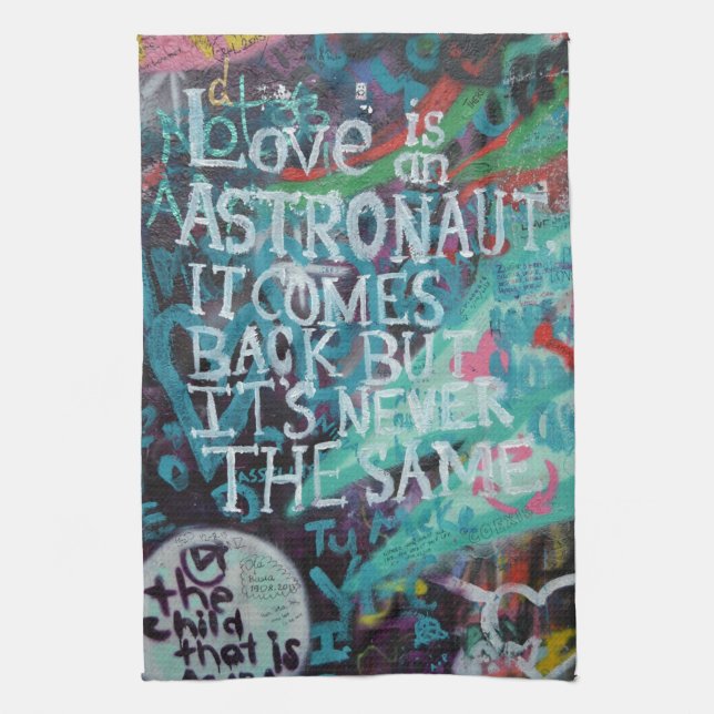 Paño De Cocina Pintada de Praga (Vertical)