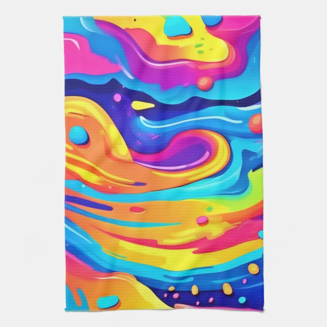 Paño De Cocina Pintar cósmicamente Swirls (Vertical)